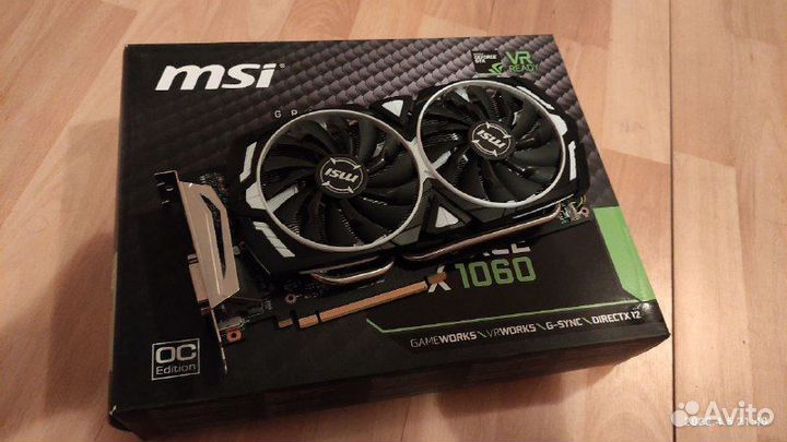 Видеокарта MSI GeForce GTX 1060 6GB