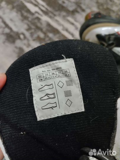 Ролики раздвижные размер 35-38