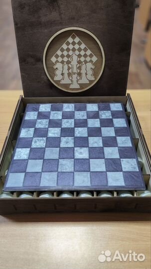 Подарок. Шахматы ручной работы (большие фигуры)