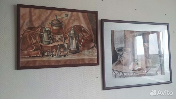 Большие картины натюрморты уголь сангина