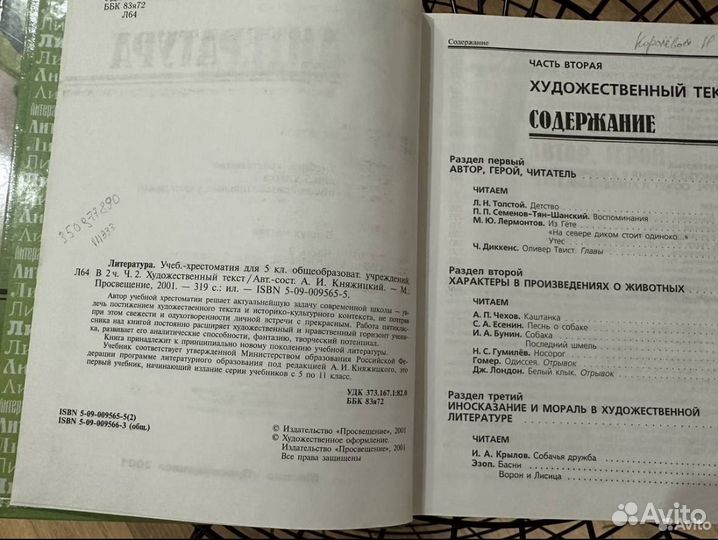 Литература учебник