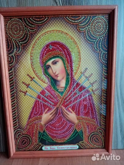 Алмазная мозайка Икона Пр.Бцы.Семистрельная
