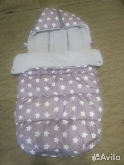 Зимний конверт в коляску