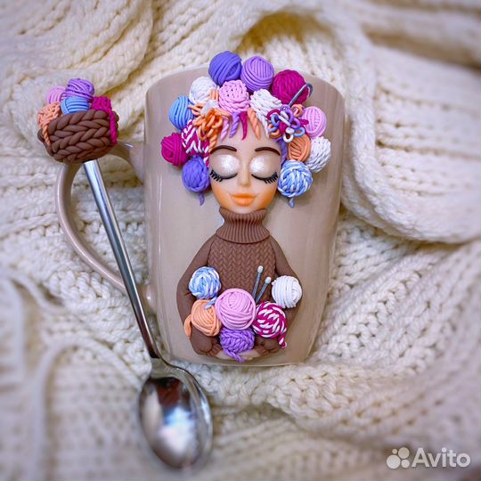 Кружка для вязальщицы рукадельницы