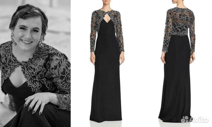 Платье вечернее с рукавом на высокий рост прокат 4