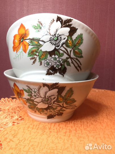 Два салатника СССР фарфор