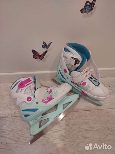 Коньки детские раздвижные р-р 31-36