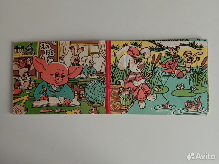 Книжка детская в картинках Кто рано встает СССР