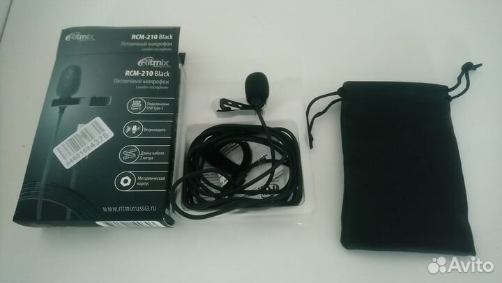 Петличный микрофон Ritmix RCM-210