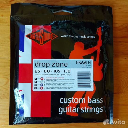 Струны для бас-гитары Rotosound 65-130 Drop Zone