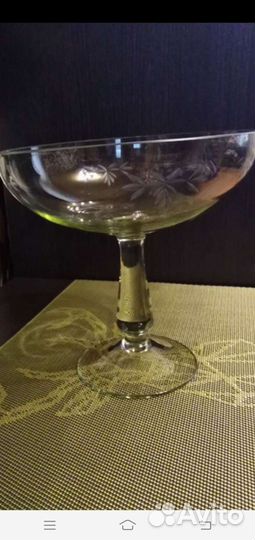 Ваза для фруктов на ножке СССР