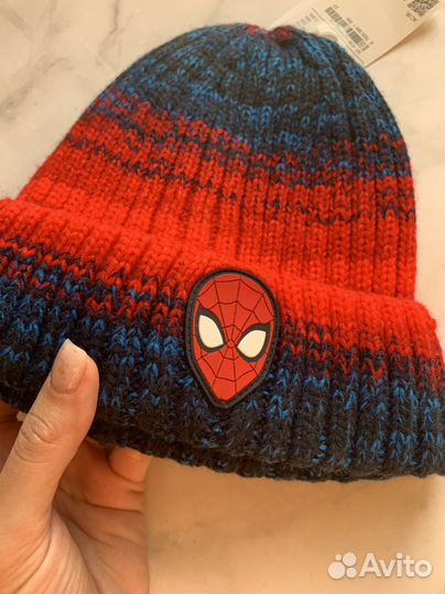 Шапка для мальчика Spider-man новая 8-12 лет