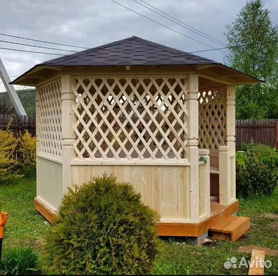Беседка пергола для дачи