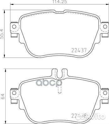 Колодки тормозные MB W213/S213 16- задн. P50136