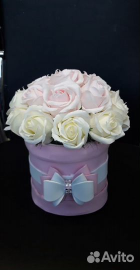 Букеты из мыльных ароматных роз