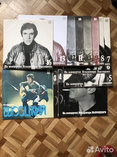 Виниловые пластинки на концертах высоцкого