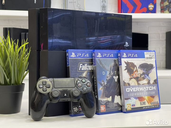 Sony playstation 4 +гарнтия от магазина