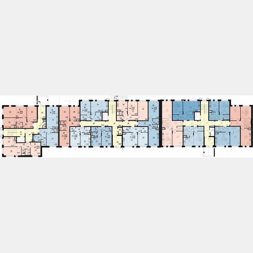 1-к. квартира, 53,6 м², 1/4 эт.