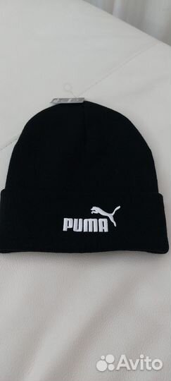 Мужская шапка двойная вязаная Puma