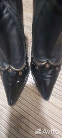 Ботильоны натуральная кожа Италия