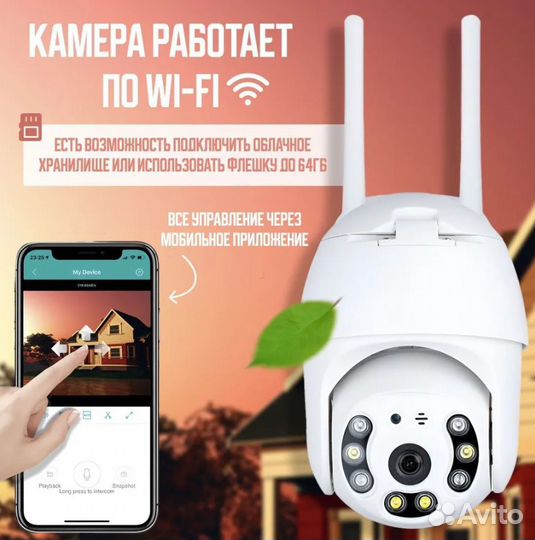 Камера видеонаблюдения wifi уличная