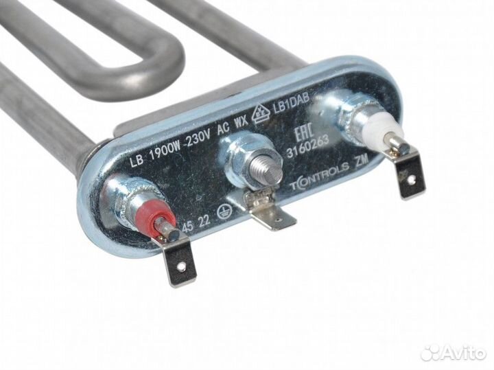 Тэн стиральной машины LG 1900W, 175мм