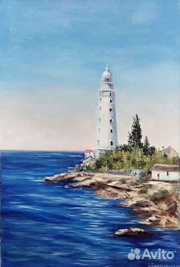 Картина Маяк, Тарханкут 40 на 60 см, Холст