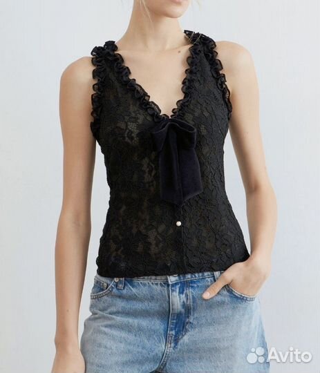Топ кружевной