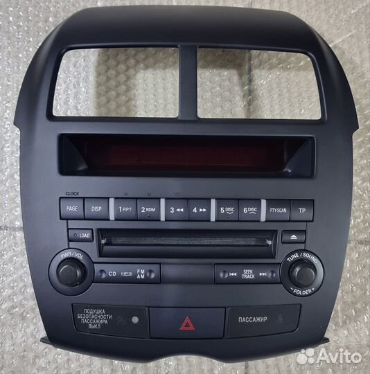 Рамка и магнитола Mitsubishi ASX