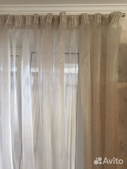 Штора из итальянской нитевой органзы