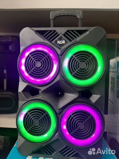 Мощная колонка NDR-6666, 4 динамика по 6
