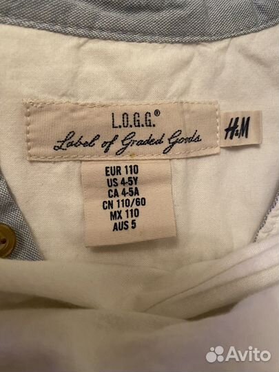 Рубашка для мальчика H&M 110