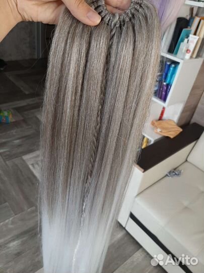 Хвост шиньон, хвост на резинке