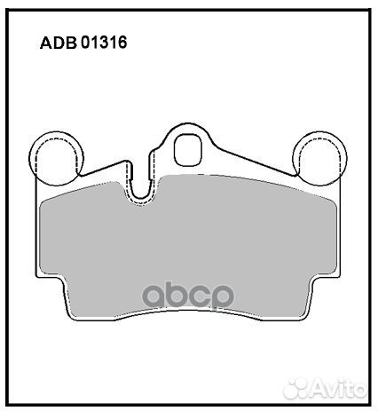 Колодки тормозные дисковые зад VW toureg, P