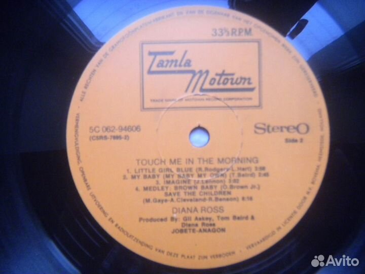 Diana Ross/Touch Me In The Morning Hol.Motown 73 E