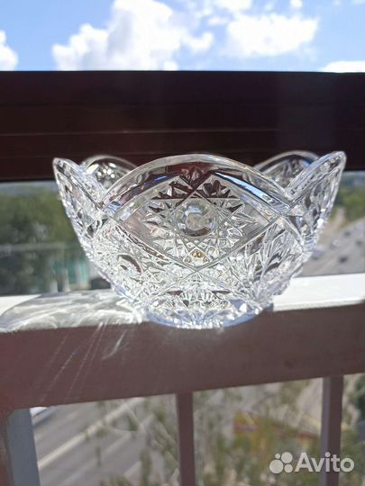 Салатник хрустальный, конфетница, ваза