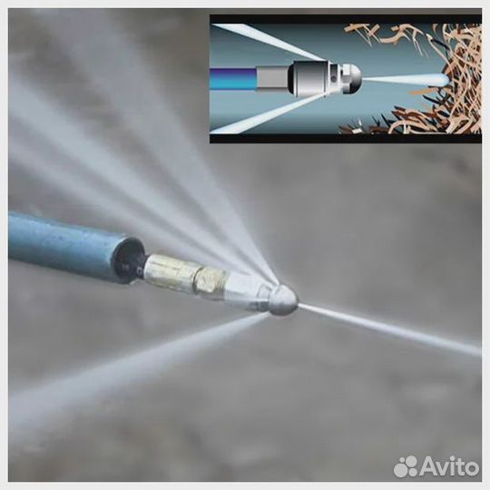 Шланг для прочистки труб 10/15/20м Новый