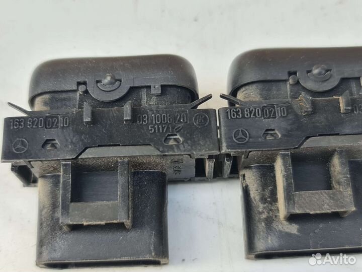 Кнопки центральной консоли Mercedes W163