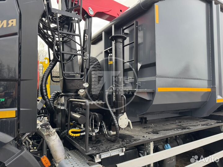 Ломовоз FAW J6 CA3250 с КМУ Велмаш-С, 2025