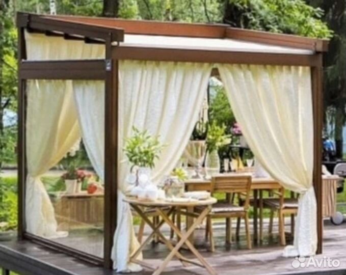 Навесы,Перголы,Маркизы,Остекление, Шторы веранд