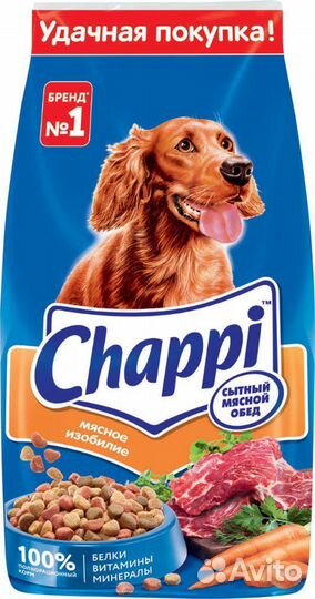 Сухой корм для собак чаппи 15 кг