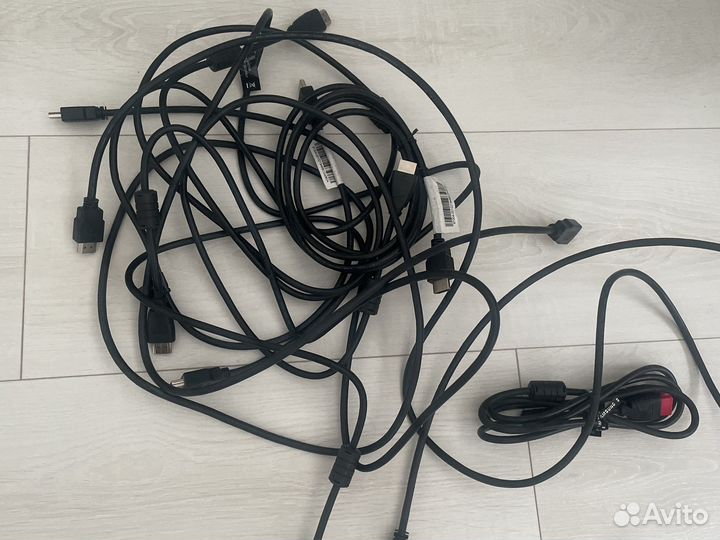 Кабели разные,цена за всё(более 20 шт)
