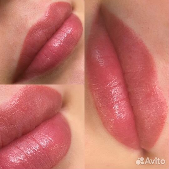 Пудровое напыление бровей, век и губ