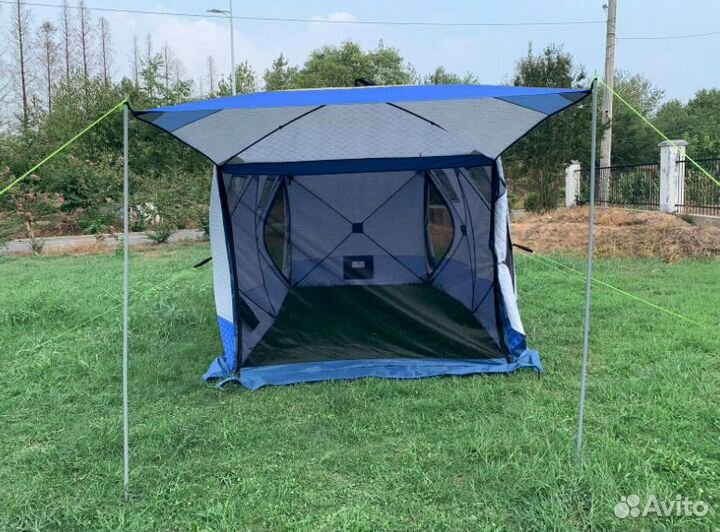 Зимняя палатка куб трехслойная 400х200