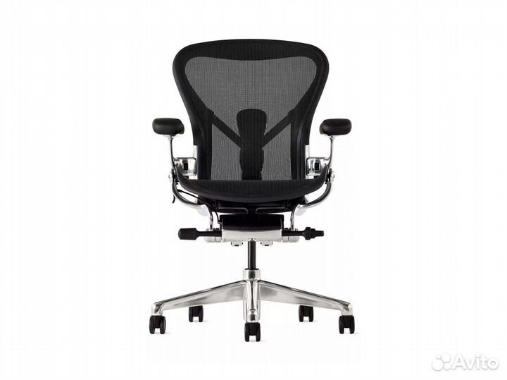 Кресло Herman Miller Aeron размер C/Black, Polishe