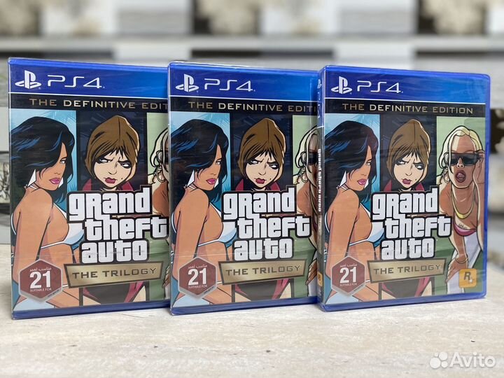 GTA Trilogy (Новый Диск, Рус Субтитры) Sony PS4