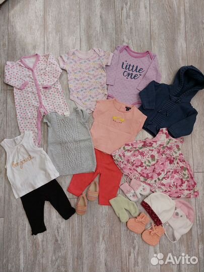 Пакет фирменных вещей 3-6мес (62-68-72)