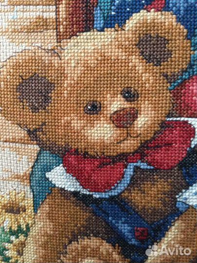 Катрина Вышивка «Мишки на одеяле» 35x45 Dimensions