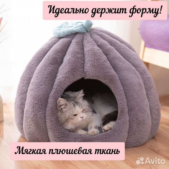 Домик-тыква для животных,домик для кошек и собак