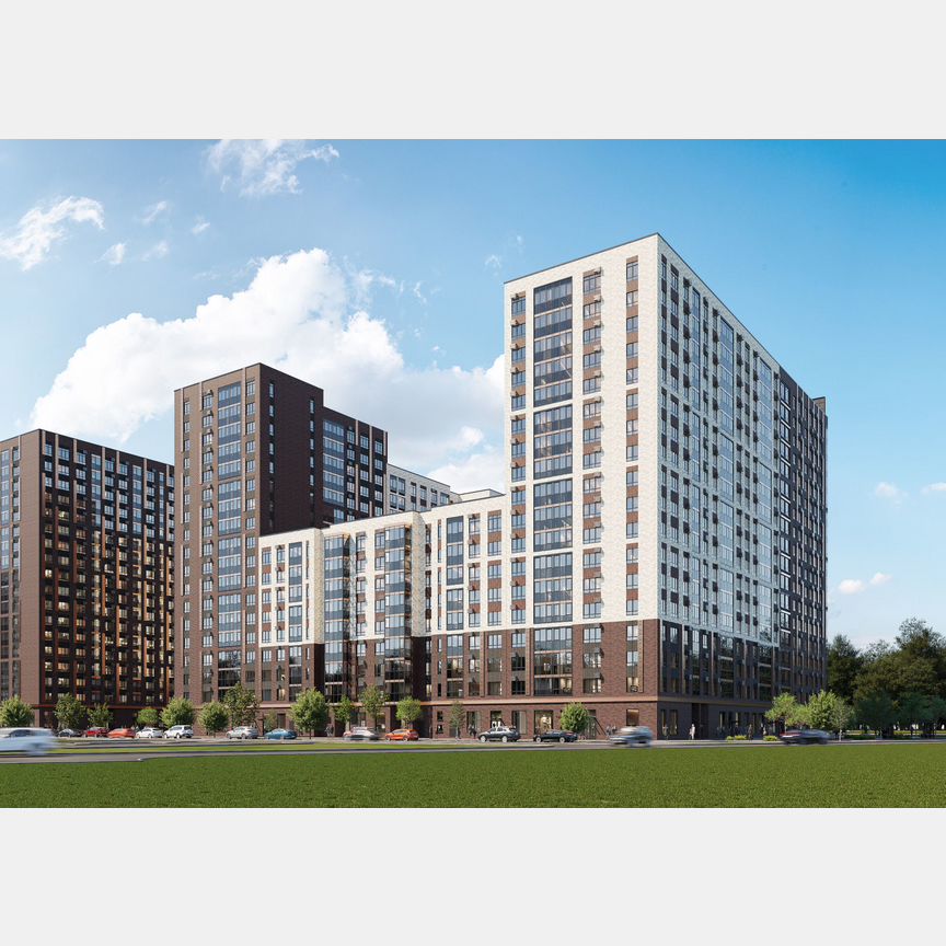 2-к. квартира, 63,3 м², 12/18 эт.